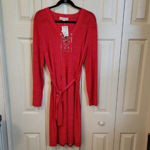 Michael Kors Red And Pink Women's Dress